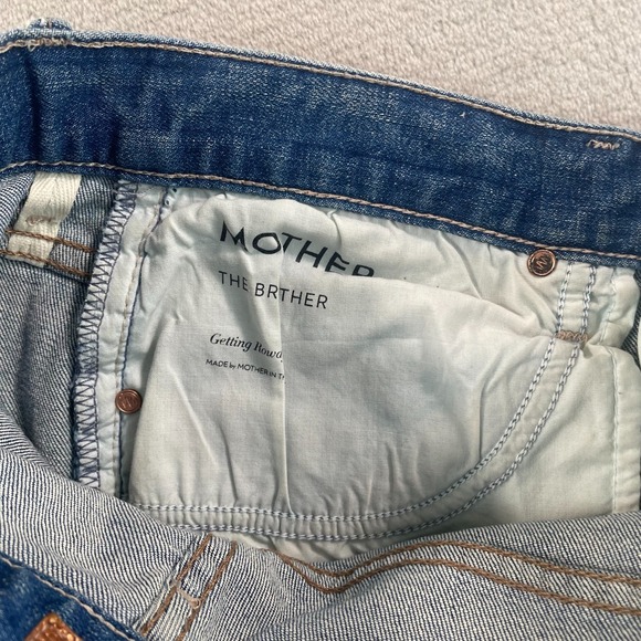 MOTHER The Brother Distressed Jeans in Getting Rowdy Women 30 (Tag 26) USA Made - Picture 4 of 14